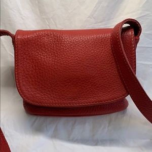 Red Coach crossbody bag
